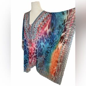 Multicolor Women's Swim Cover-Up, marked size L